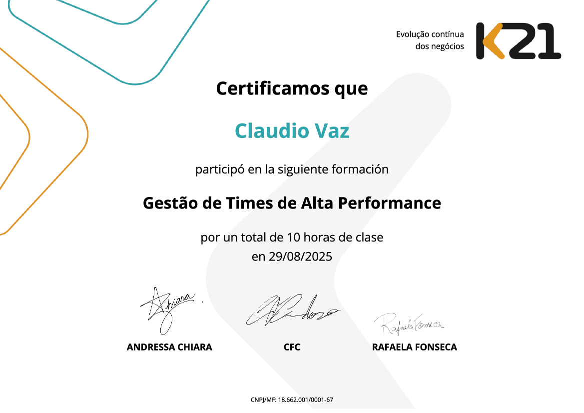 Certificado K21